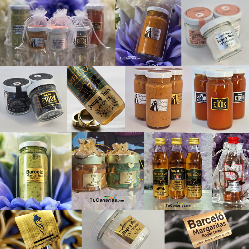 120 REGALOS de Canarias desde SOLO 1.05 € con PERSONALIZACIÓN GRATUITA para tus celebraciones en TuCanarias.com